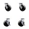 Service Caster 6 Inch Glass Filled Nylon Swivel Caster Set with Roller Bearings 2 Brakes SCC SCC-30CS620-GFNR-2-TLB-2 - alternate 6